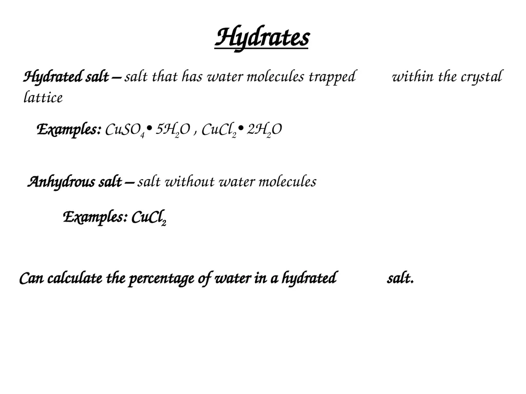 Percent Composition, Empirical Formulas, Molecular - slide 10 of 29