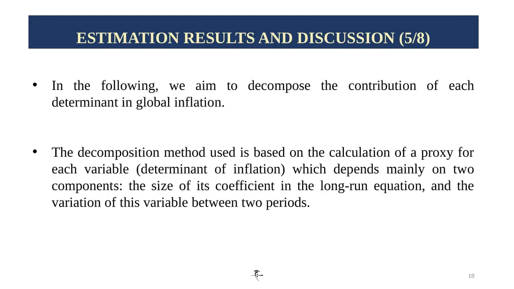 1 INFLATION DYNAMICS AND DETERMINANTS IN ALGERIA: - slide 18 of 24