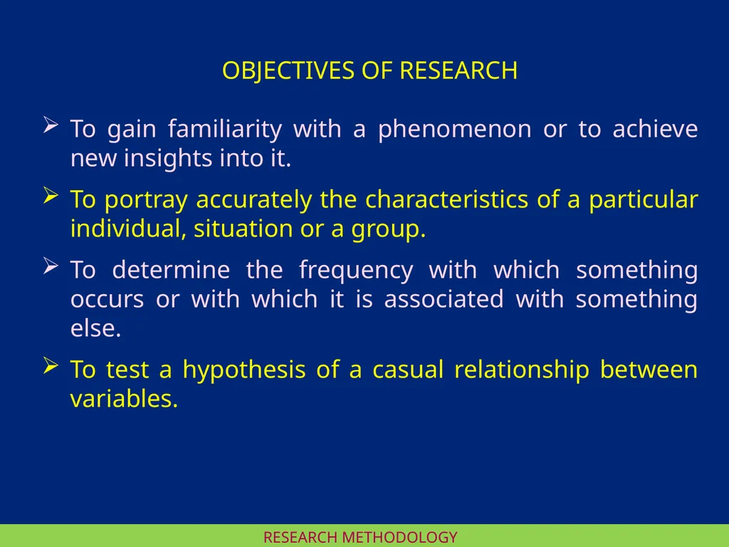 RESEARCH METHODOLOGY RESEARCH METHODOLOGY : I DR - slide 3 of 6