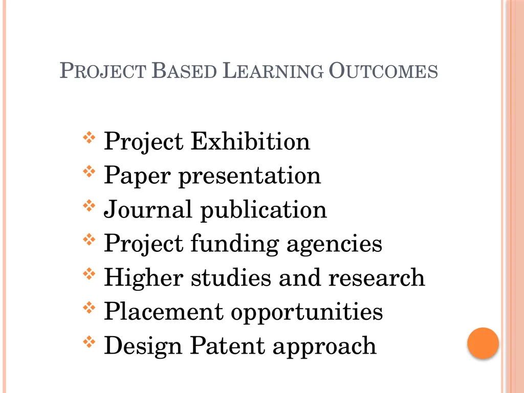 Project Based Learning Outcomes Dr. Asha Latha - slide 10 of 17