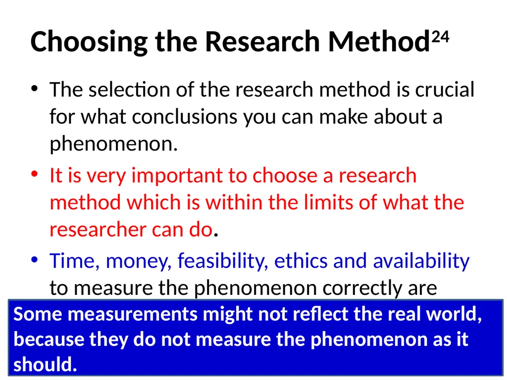 Research Methods in the Sciences Prof. Anthony A. - slide 30 of 41
