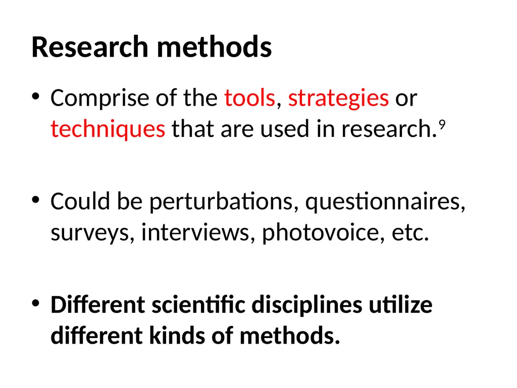 Research Methods in the Sciences Prof. Anthony A. - slide 11 of 41