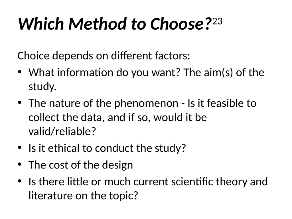 Research Methods in the Sciences Prof. Anthony A. - slide 29 of 41
