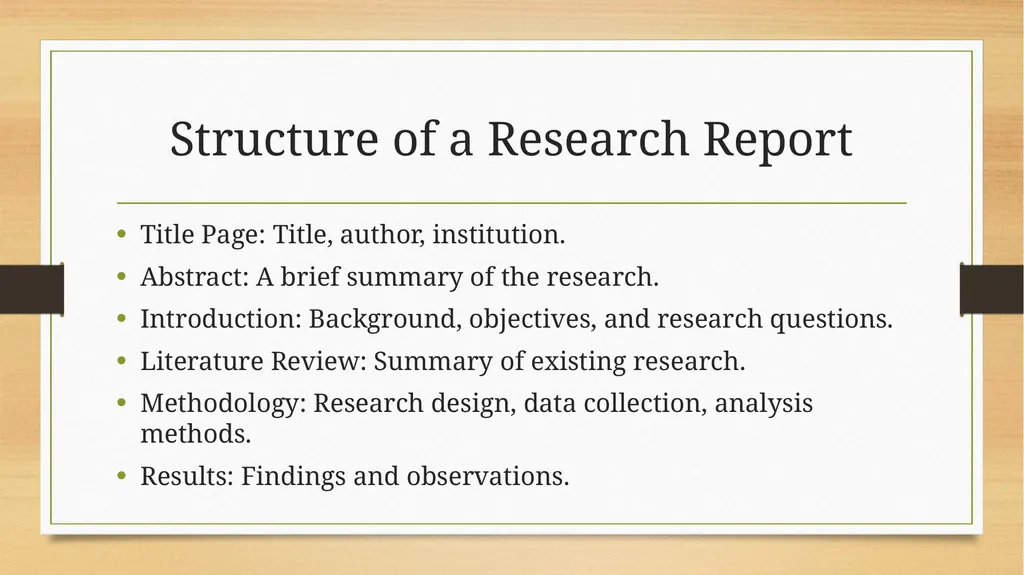 Introduction to Research Report Writing - slide 5 of 15