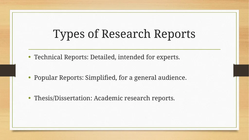 Introduction to Research Report Writing - slide 4 of 15