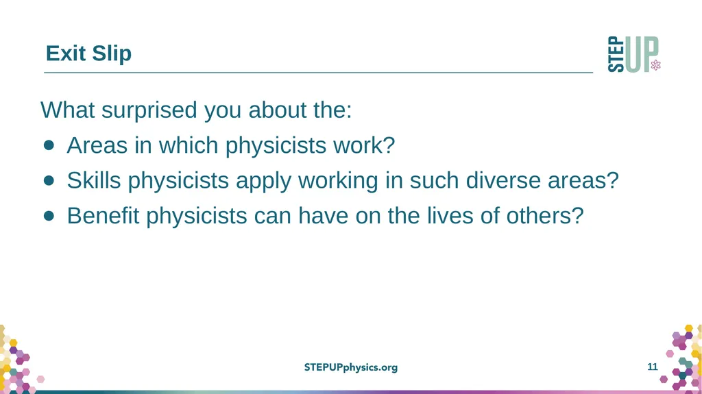 Bachelors Degrees in Physics: What you didn’t know - slide 11 of 13