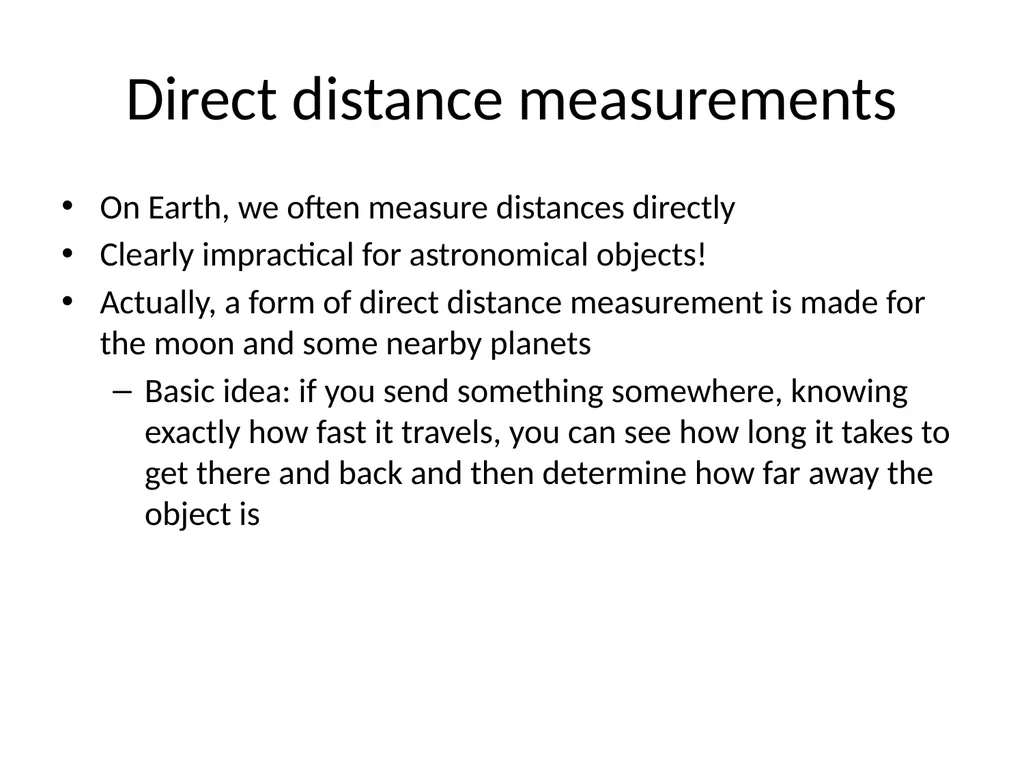 Distances to Astronomical Objects Recap Canvas - slide 3 of 19