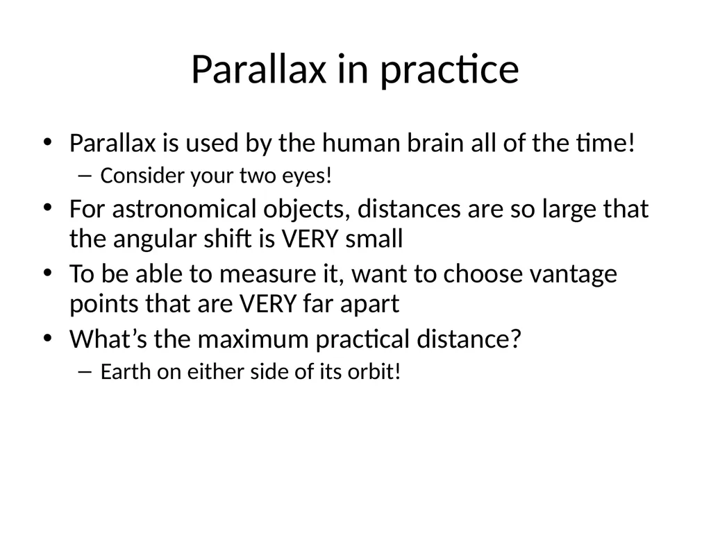 Distances to Astronomical Objects Recap Canvas - slide 12 of 19