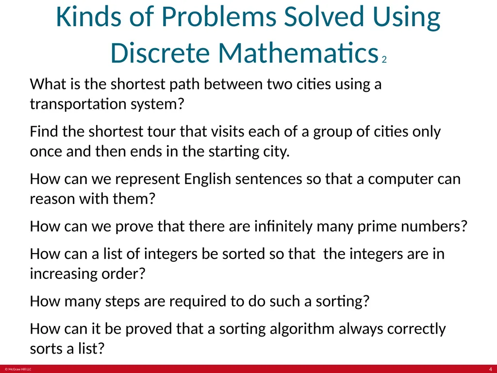 Discrete Mathematics and Its Applications - slide 4 of 8