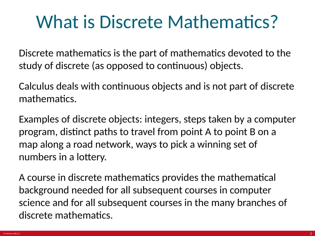 Discrete Mathematics and Its Applications - slide 2 of 8