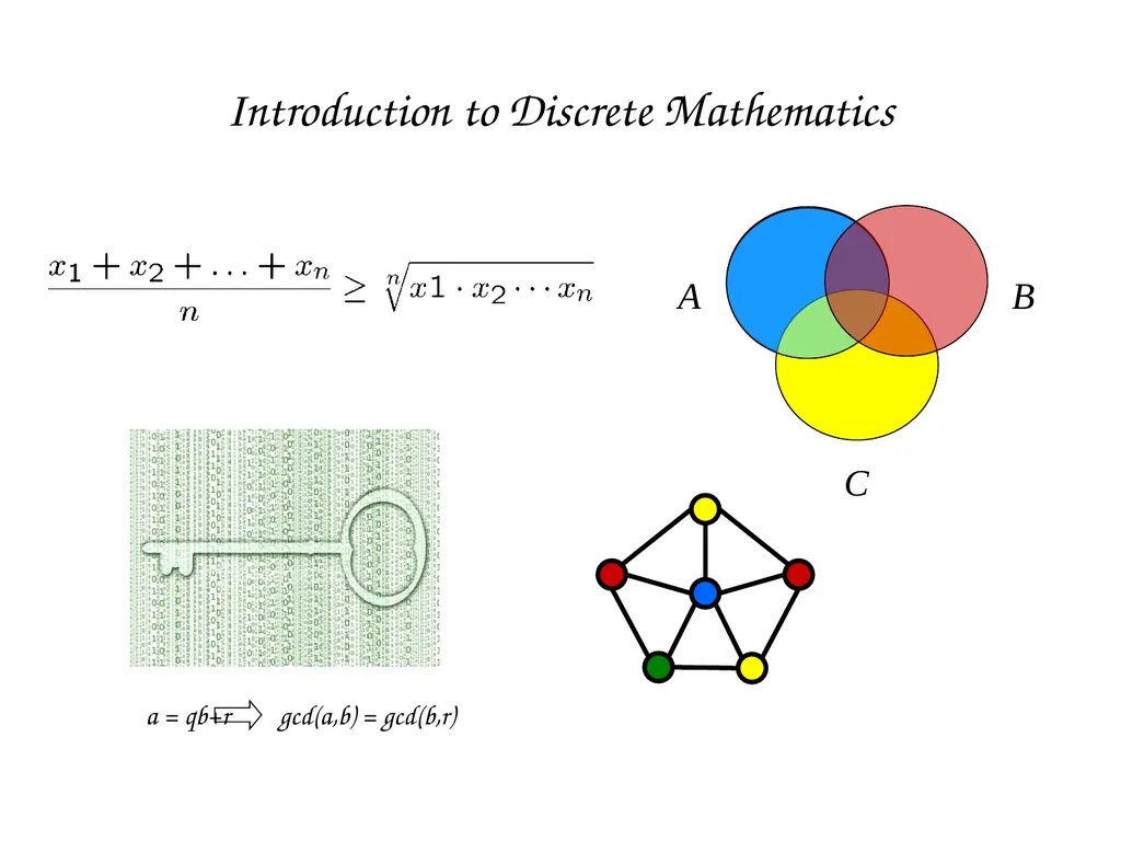 Introduction to Discrete Mathematics a = qb+r - slide 1 of 54