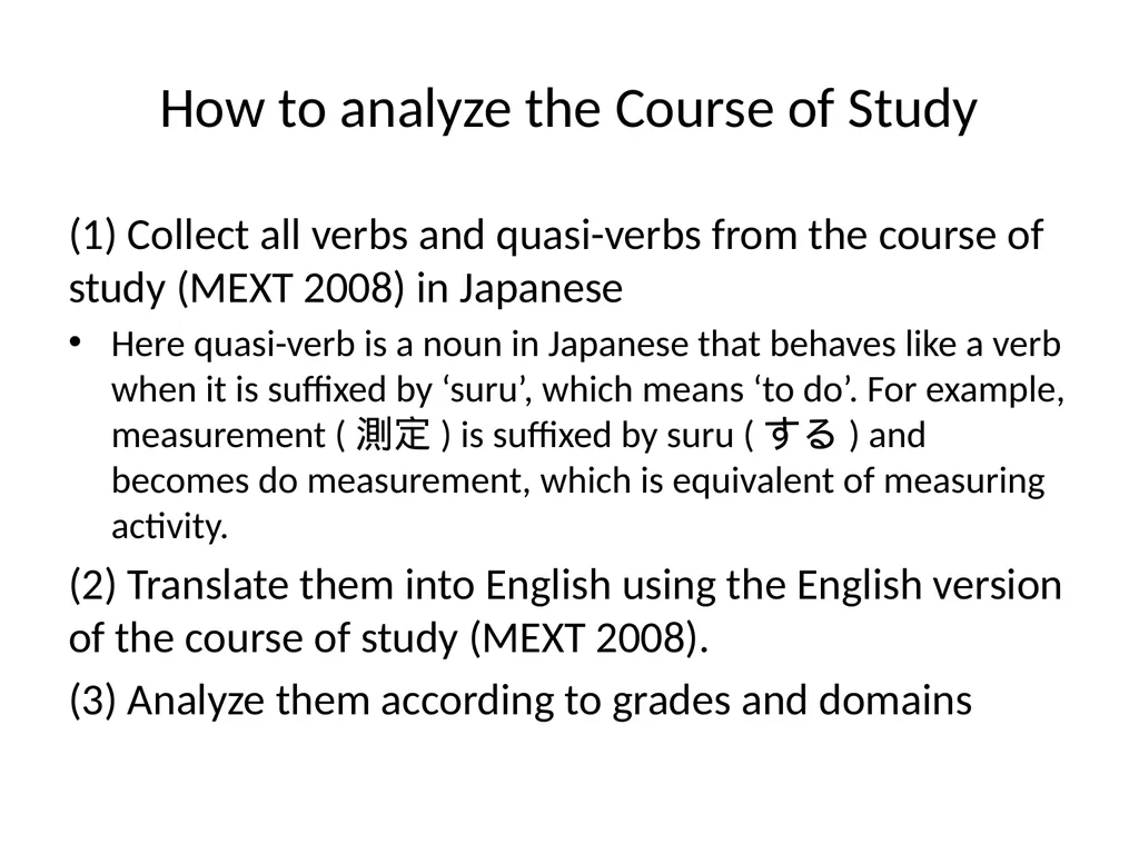 Verb-based Curriculum for Mathematics Education - slide 16 of 27