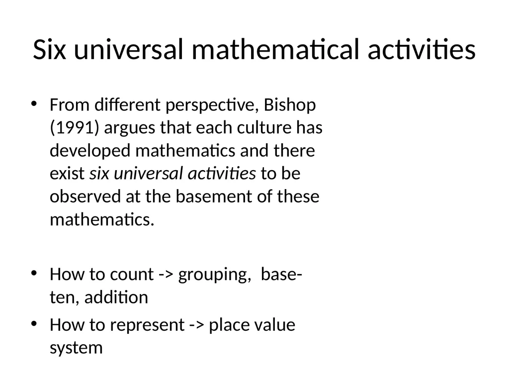 Verb-based Curriculum for Mathematics Education - slide 8 of 27