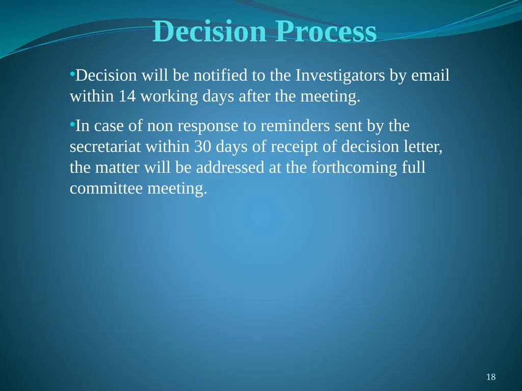 Proposal Submission & Review Procedures A Handbook - slide 18 of 18
