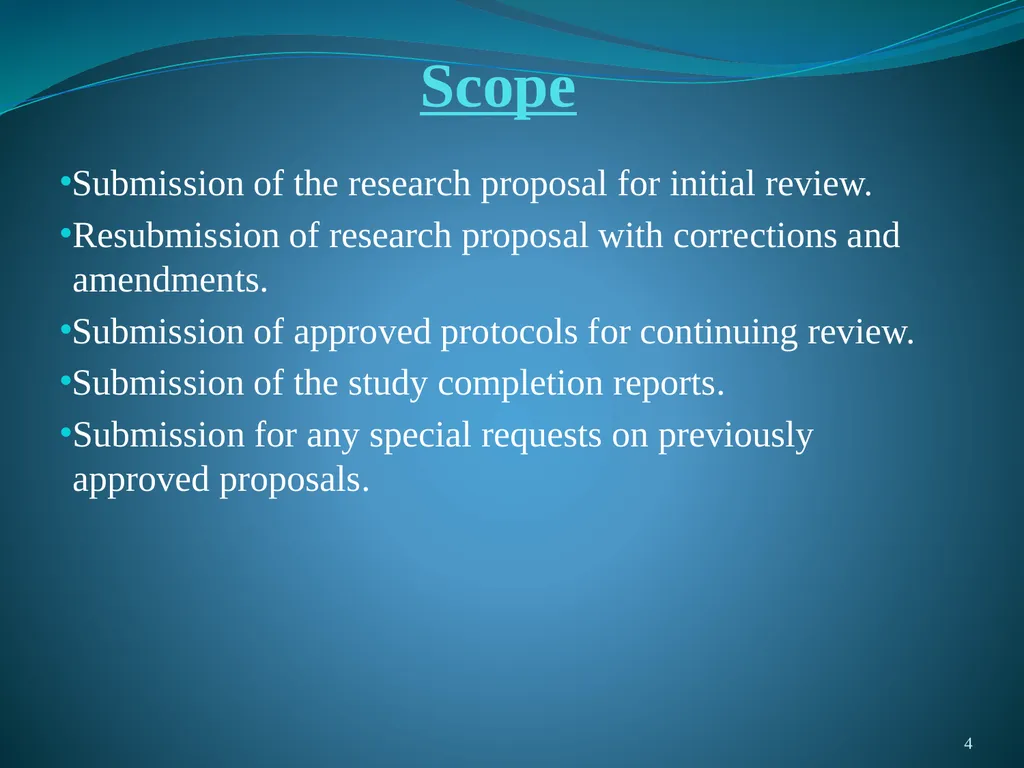 Proposal Submission & Review Procedures A Handbook - slide 4 of 18