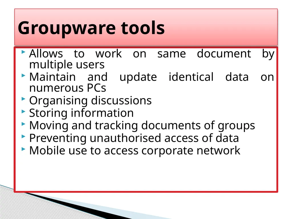 Knowledge Management infrastructure Knowledge - slide 30 of 43