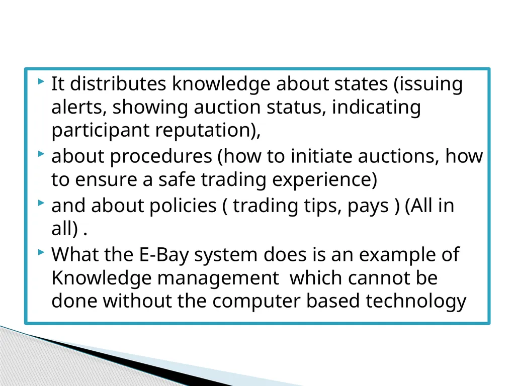Knowledge Management infrastructure Knowledge - slide 13 of 43
