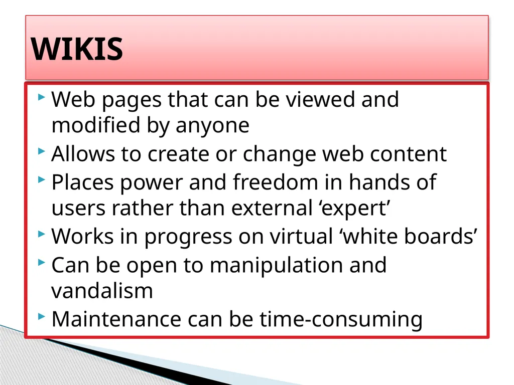Knowledge Management infrastructure Knowledge - slide 35 of 43