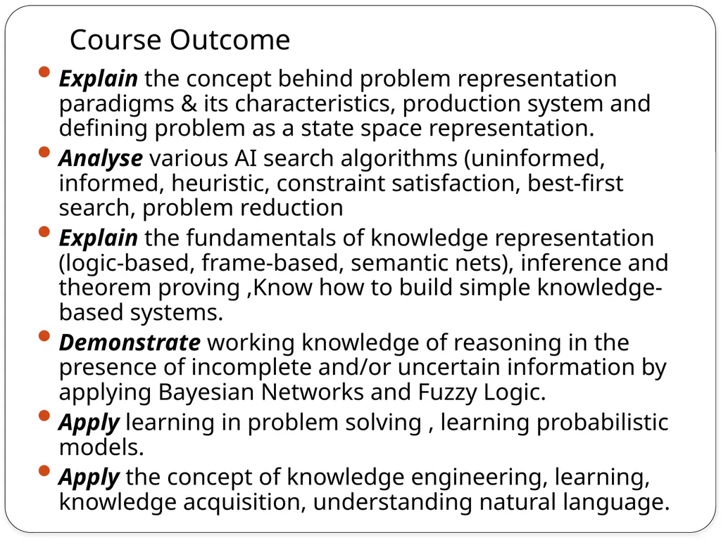 Subject : Artificial Intelligence Topic : - slide 3 of 13