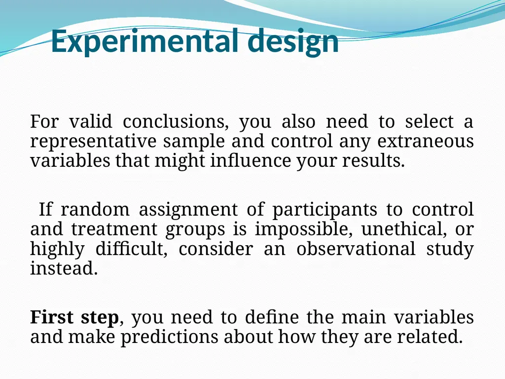 lecture-3: Make an experimental design and applied - slide 3 of 11