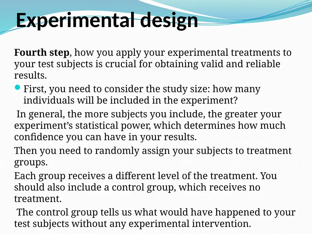lecture-3: Make an experimental design and applied - slide 7 of 11