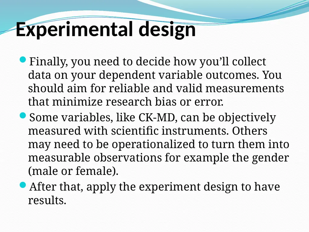 lecture-3: Make an experimental design and applied - slide 9 of 11