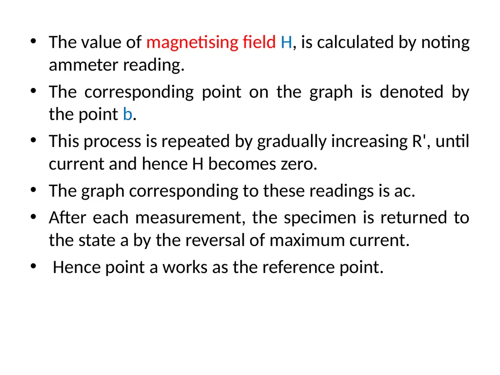 Experiment to draw B- H curve Ballistic method - slide 16 of 16