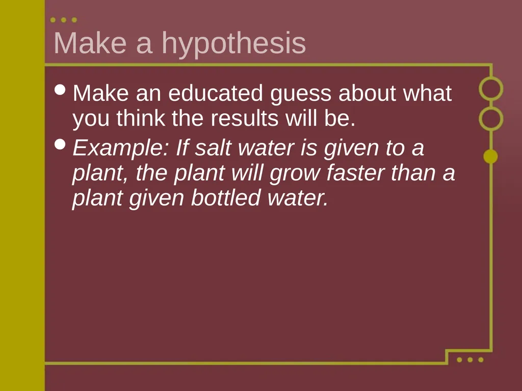 Steps to a Successful Science Fair Project Ms. - slide 4 of 8