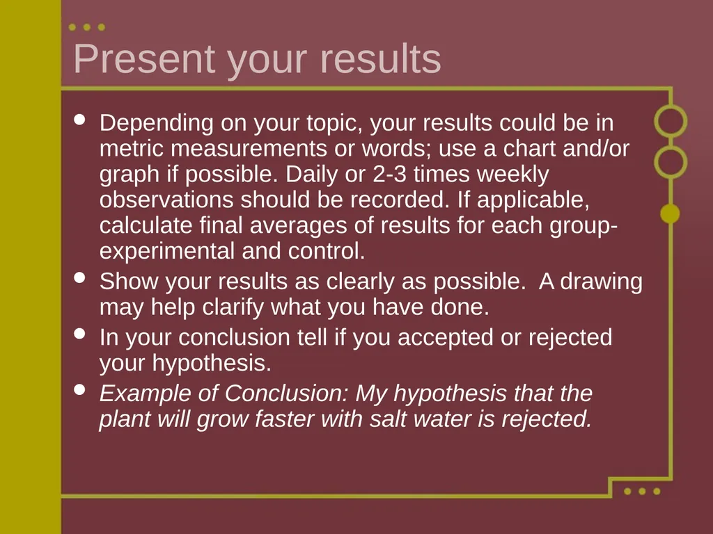 Steps to a Successful Science Fair Project Ms. - slide 6 of 8