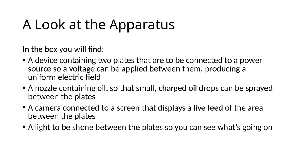 Millikan's Oil Drop Experiment Motivation After - slide 3 of 25
