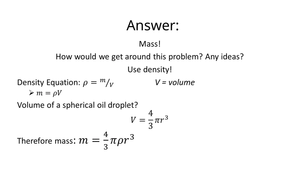 Millikan's Oil Drop Experiment Motivation After - slide 11 of 25