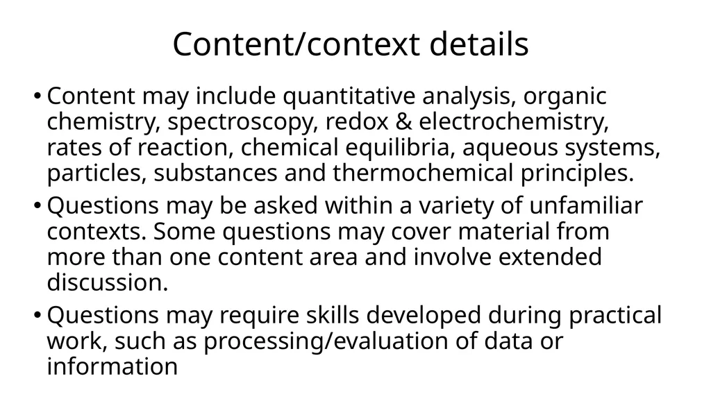 Scholarship Chemistry ian.torrie@gmail.com What - slide 6 of 18