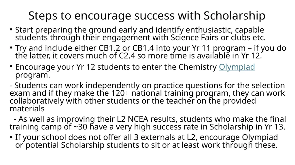 Scholarship Chemistry ian.torrie@gmail.com What - slide 9 of 18