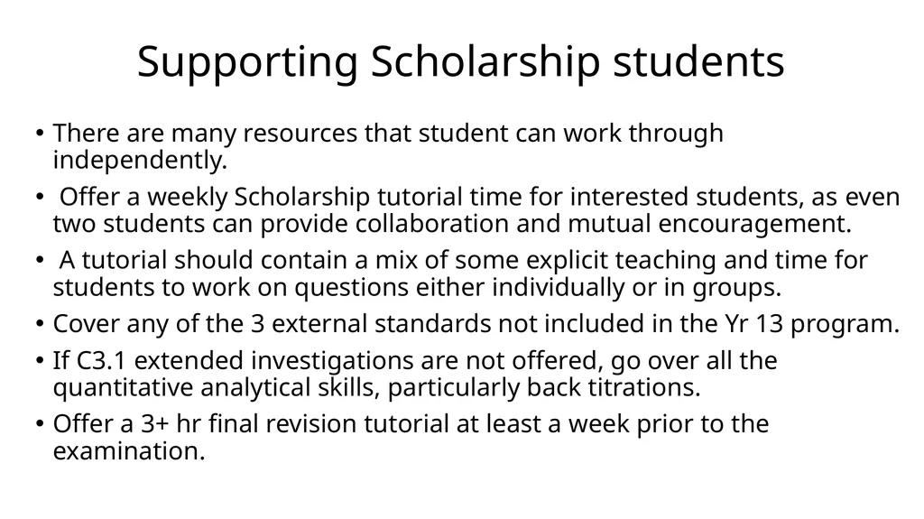 Scholarship Chemistry ian.torrie@gmail.com What - slide 10 of 18