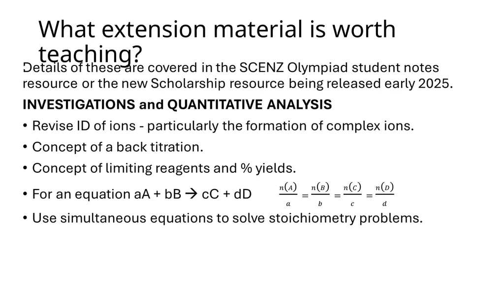 Scholarship Chemistry ian.torrie@gmail.com What - slide 14 of 18