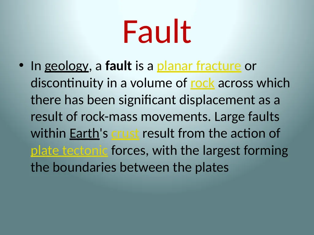 Geological Map Sem -1 Bedding Plane A bedding - slide 9 of 12