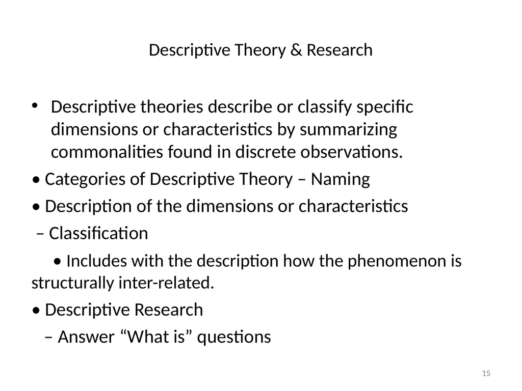 Conceptual Frameworks, Models, and Theories 1 - slide 15 of 23