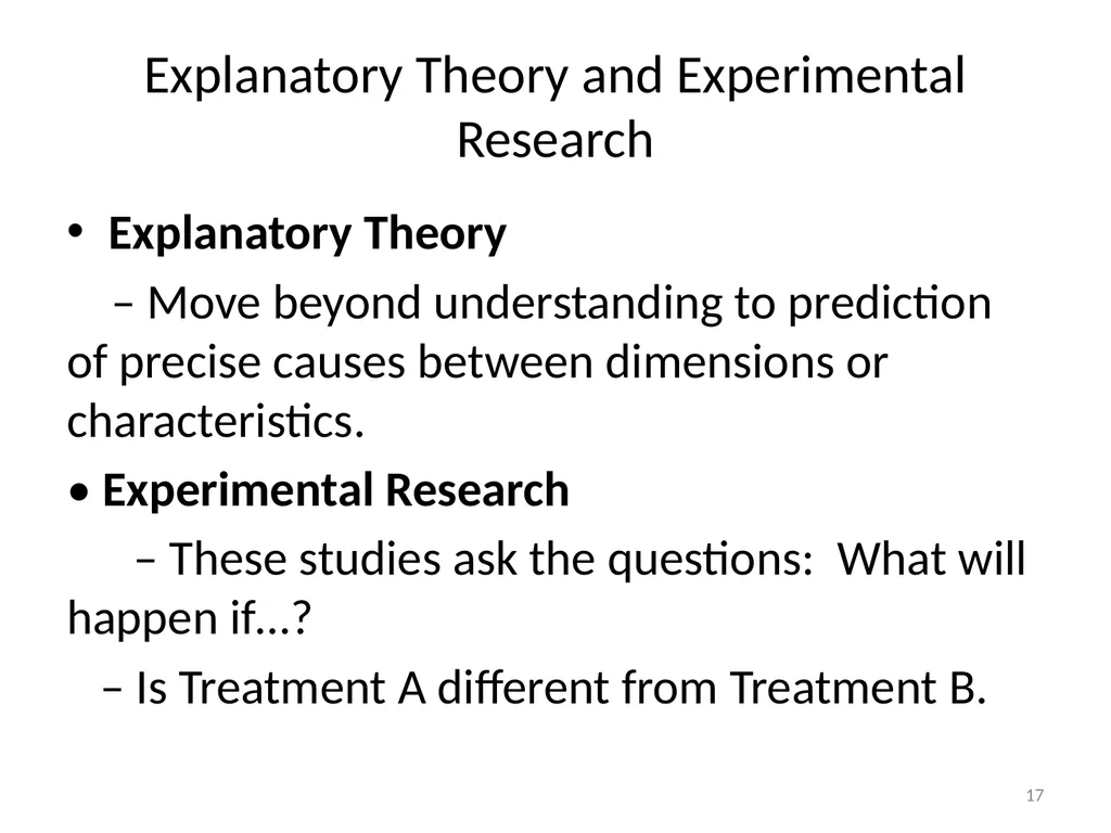 Conceptual Frameworks, Models, and Theories 1 - slide 17 of 23
