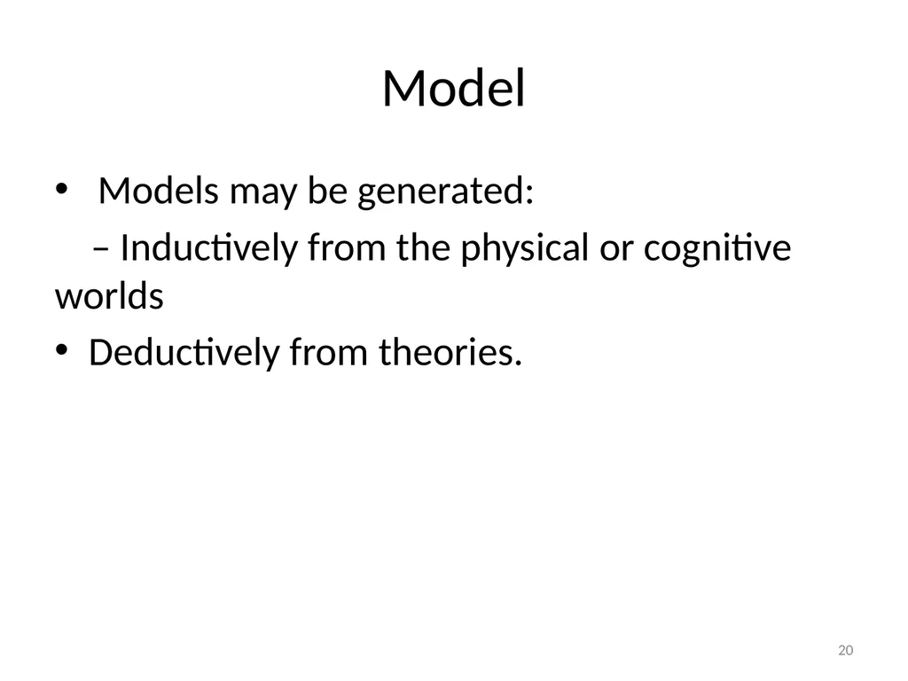 Conceptual Frameworks, Models, and Theories 1 - slide 20 of 23