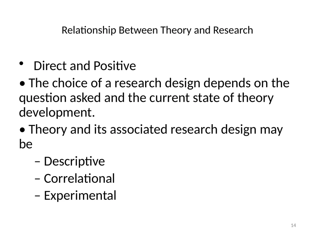 Conceptual Frameworks, Models, and Theories 1 - slide 14 of 23