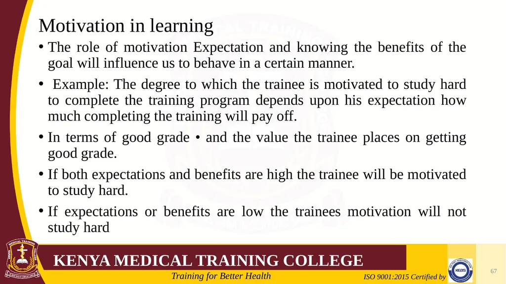 Medical Psychology Presenter: Winfred Nguih KMTC - slide 67 of 68