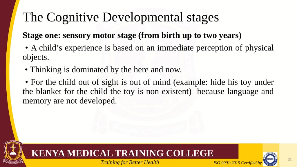 Medical Psychology Presenter: Winfred Nguih KMTC - slide 31 of 68