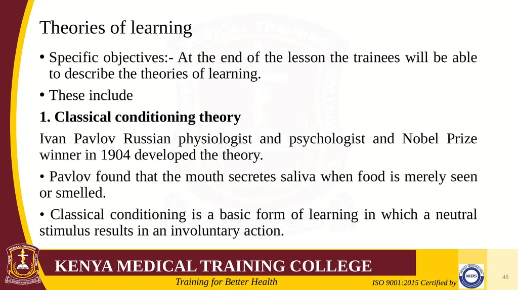 Medical Psychology Presenter: Winfred Nguih KMTC - slide 48 of 68