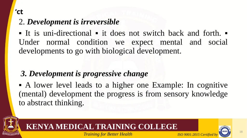 Medical Psychology Presenter: Winfred Nguih KMTC - slide 18 of 68