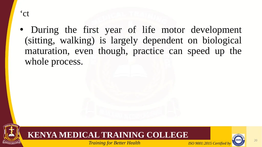 Medical Psychology Presenter: Winfred Nguih KMTC - slide 20 of 68