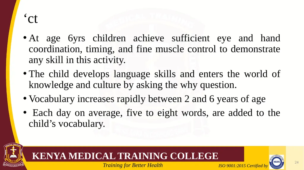 Medical Psychology Presenter: Winfred Nguih KMTC - slide 24 of 68