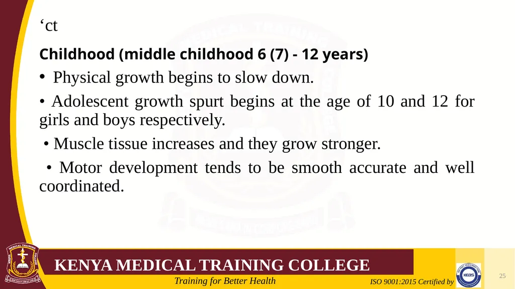 Medical Psychology Presenter: Winfred Nguih KMTC - slide 25 of 68