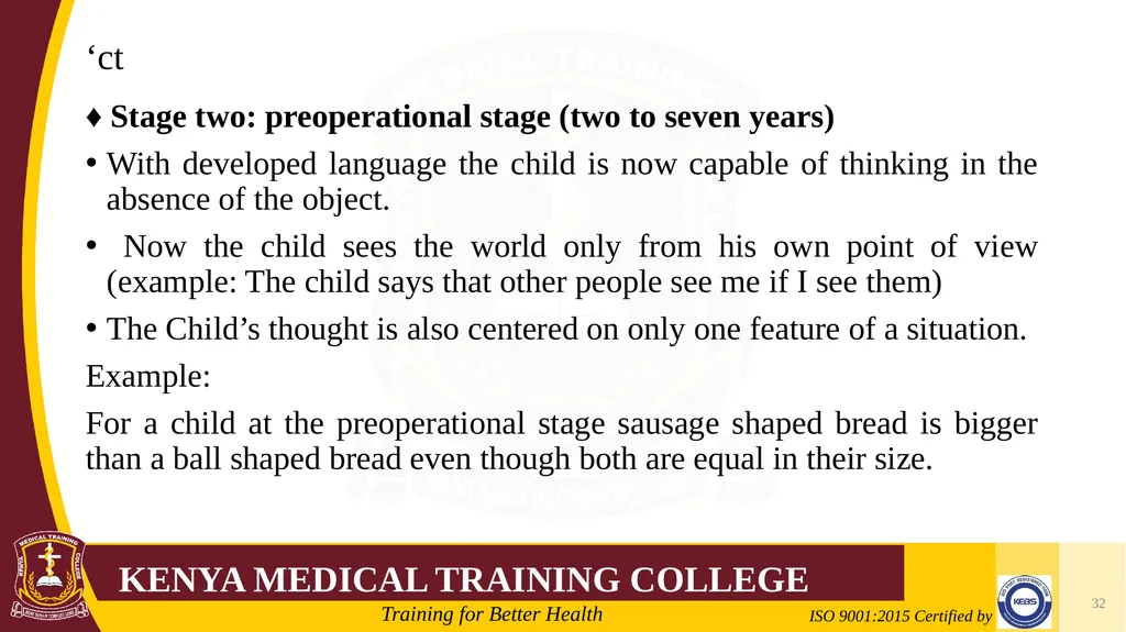 Medical Psychology Presenter: Winfred Nguih KMTC - slide 32 of 68