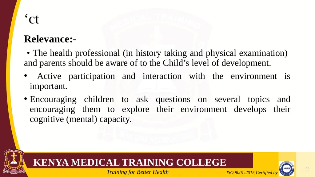 Medical Psychology Presenter: Winfred Nguih KMTC - slide 35 of 68