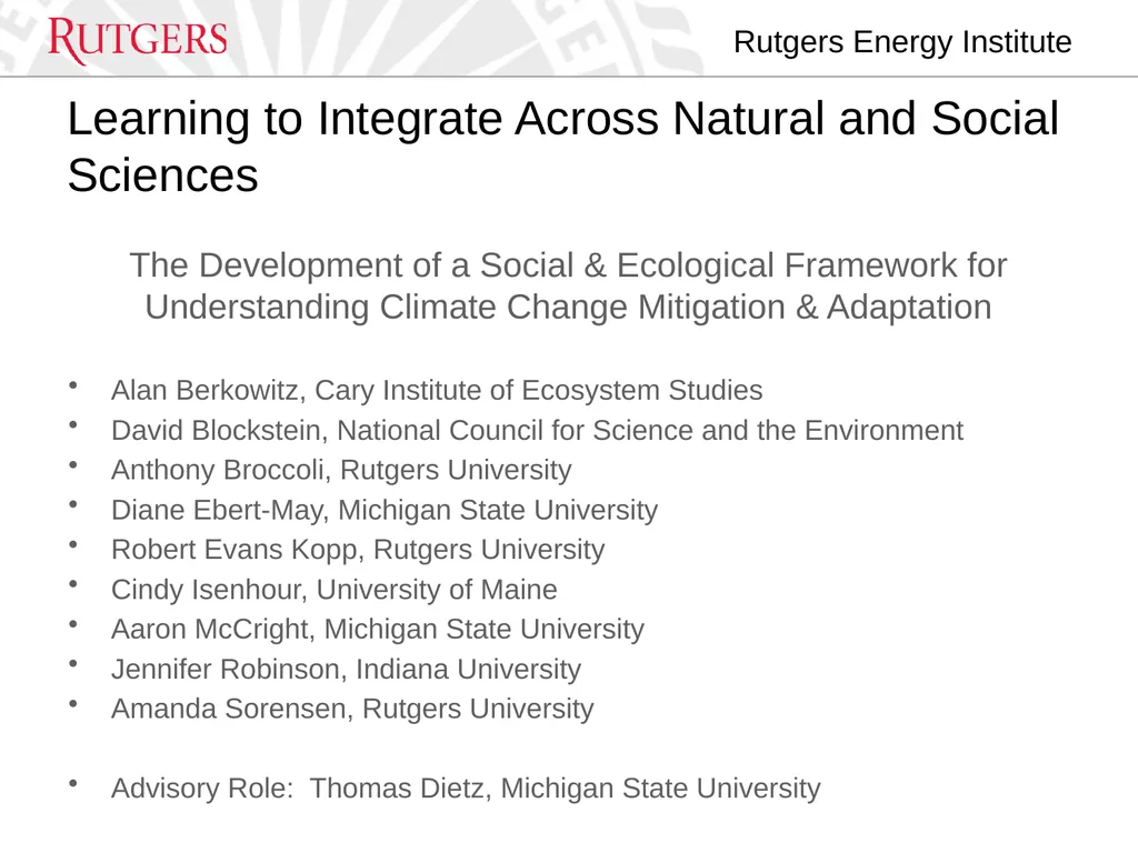 How can social sciences be integrated into climate - slide 4 of 32